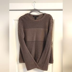BCBG knit sweater with bell sleeves
